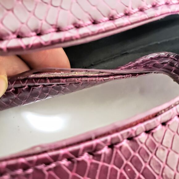 Nine West Purple SnakeskinFaux Leather Wrislet Clutch Bag - Picture 5 of 5